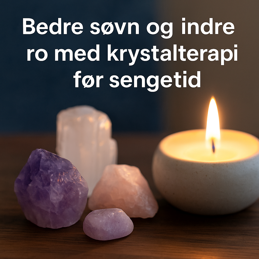 Bedre søvn og indre ro med krystalterapi før sengetid